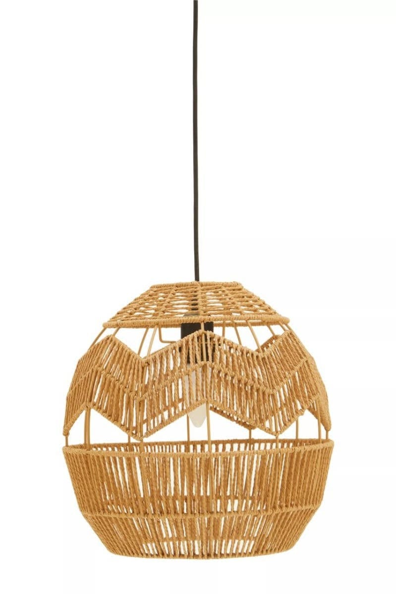 Hamilton Interiors Lighting Jaya natural Paper Rope Pendant Light House of Isabella UK