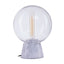 Hamilton Interiors Lighting Lamonte Grey Marble Base EU Plug Globe Lamp House of Isabella UK