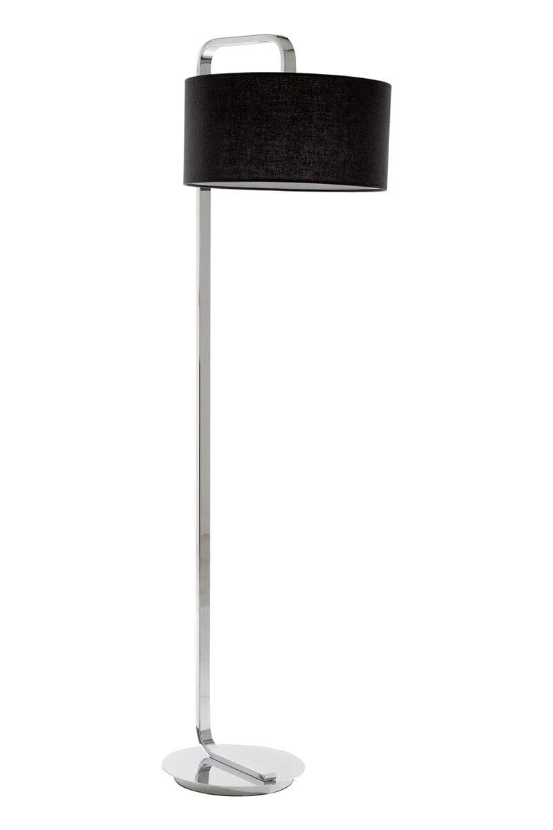 Hamilton Interiors Lighting Leyna Floor Lamp with Black Fabric Shade House of Isabella UK