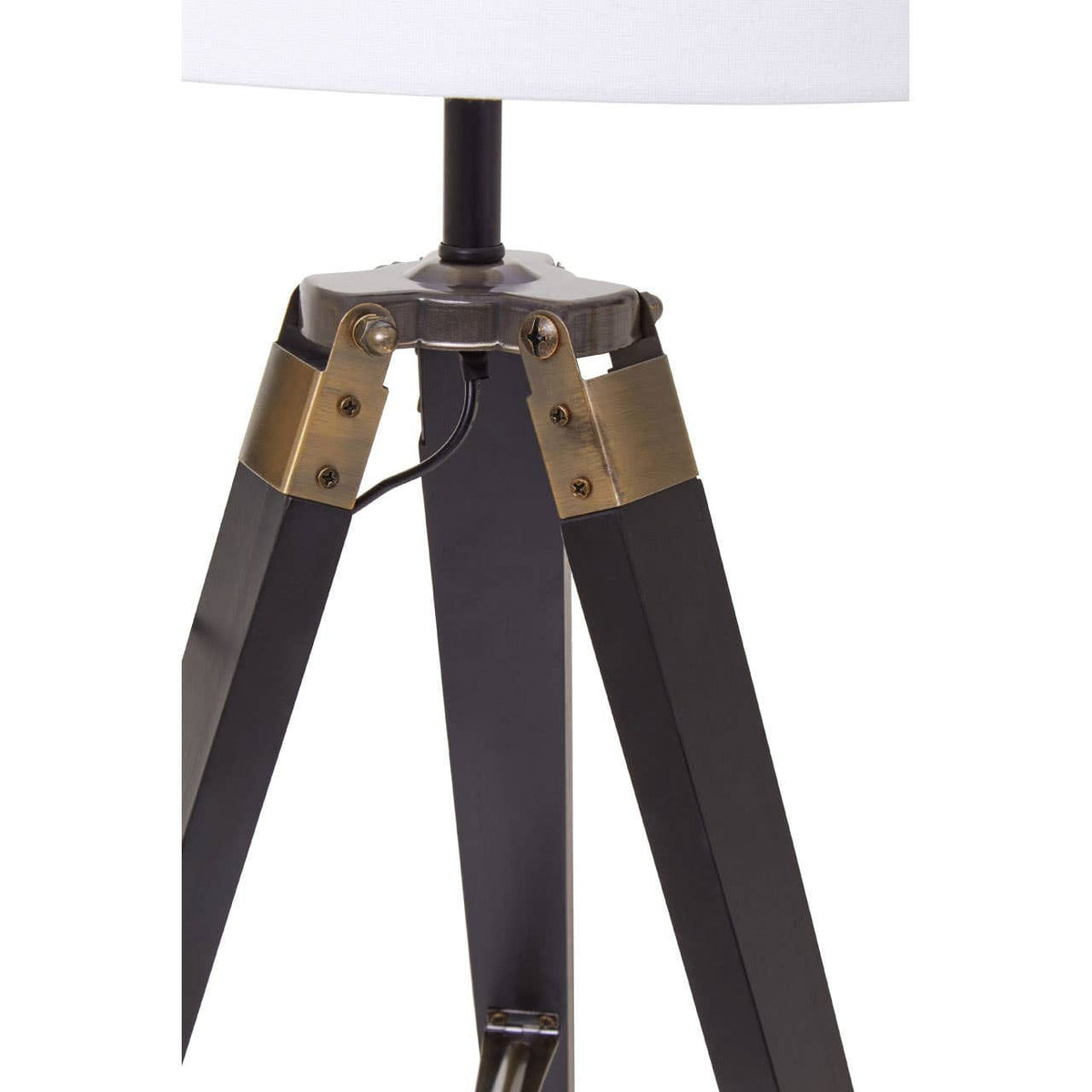 Hamilton Interiors Lighting Malvern Tripod Table Lamp With Black Base House of Isabella UK