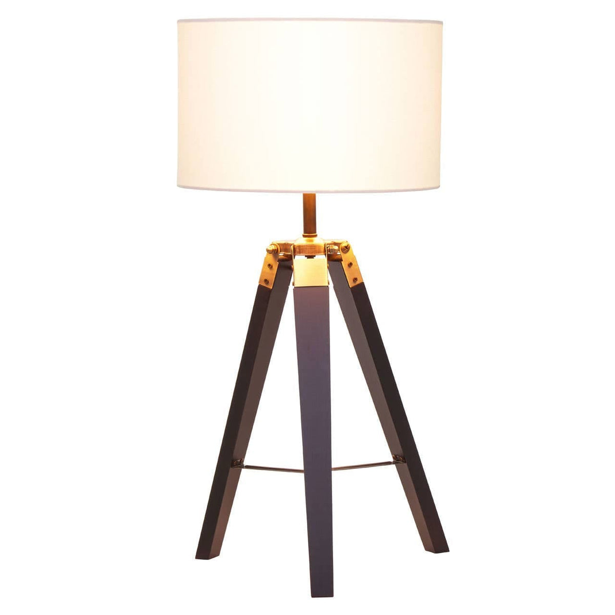Hamilton Interiors Lighting Malvern Tripod Table Lamp With Black Base House of Isabella UK