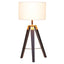 Hamilton Interiors Lighting Malvern Tripod Table Lamp With Black Base House of Isabella UK