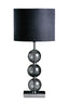 Hamilton Interiors Lighting Mistro Black Suede Effect Shade Table Lamp House of Isabella UK