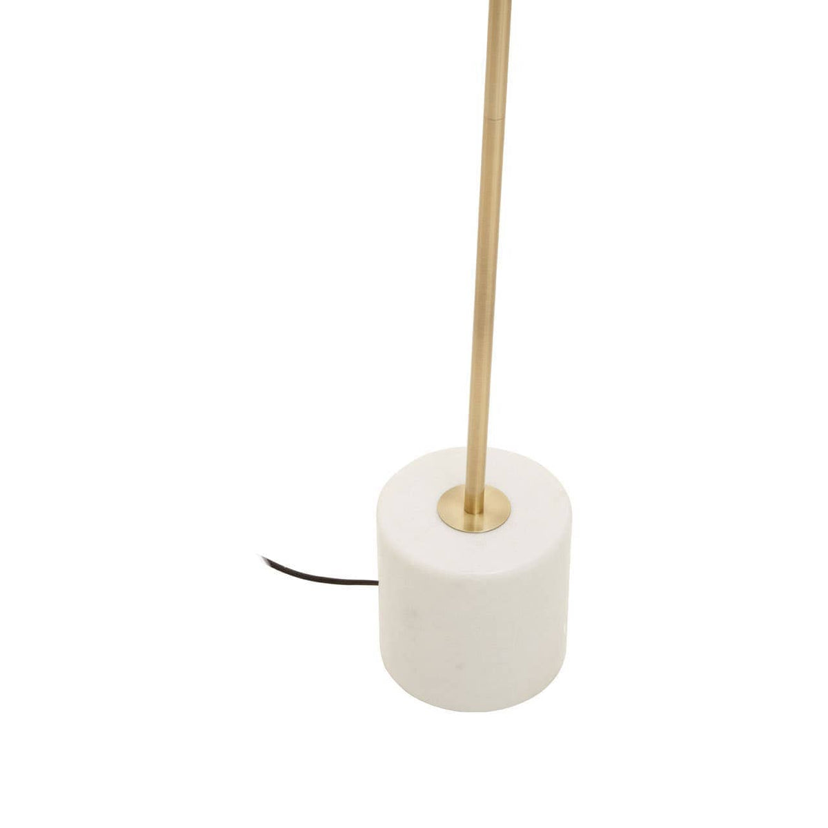 Hamilton Interiors Lighting Murdoch Floor Lamp in Brushed Brass and Marble Base House of Isabella UK