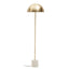 Hamilton Interiors Lighting Murdoch Floor Lamp in Brushed Brass and Marble Base House of Isabella UK