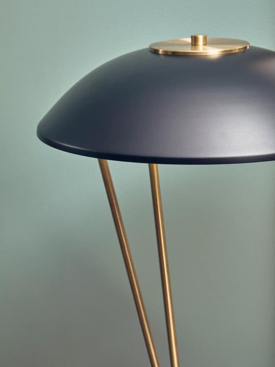 Hamilton Interiors Lighting Newton Black Metal Shade Table Lamp House of Isabella UK