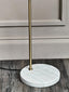 Hamilton Interiors Lighting Newton White Marble and Gold Floor Lamp House of Isabella UK