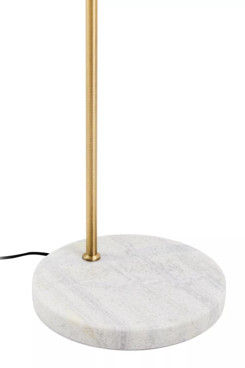 Hamilton Interiors Lighting Newton White Marble and Gold Floor Lamp House of Isabella UK
