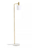 Hamilton Interiors Lighting Newton White Marble and Gold Floor Lamp House of Isabella UK