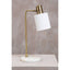 Hamilton Interiors Lighting Newton White Shade Desk Lamp House of Isabella UK