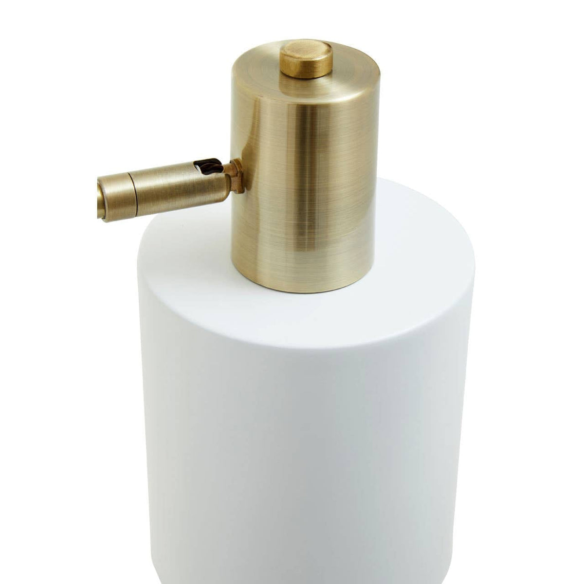 Hamilton Interiors Lighting Newton White Shade Desk Lamp House of Isabella UK