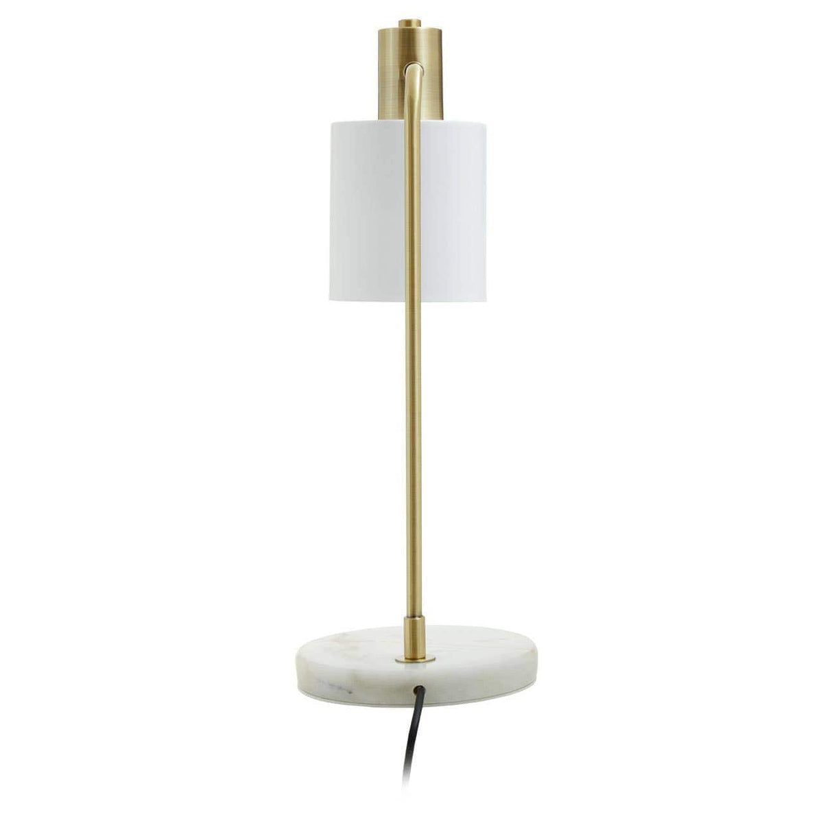 Hamilton Interiors Lighting Newton White Shade Desk Lamp House of Isabella UK