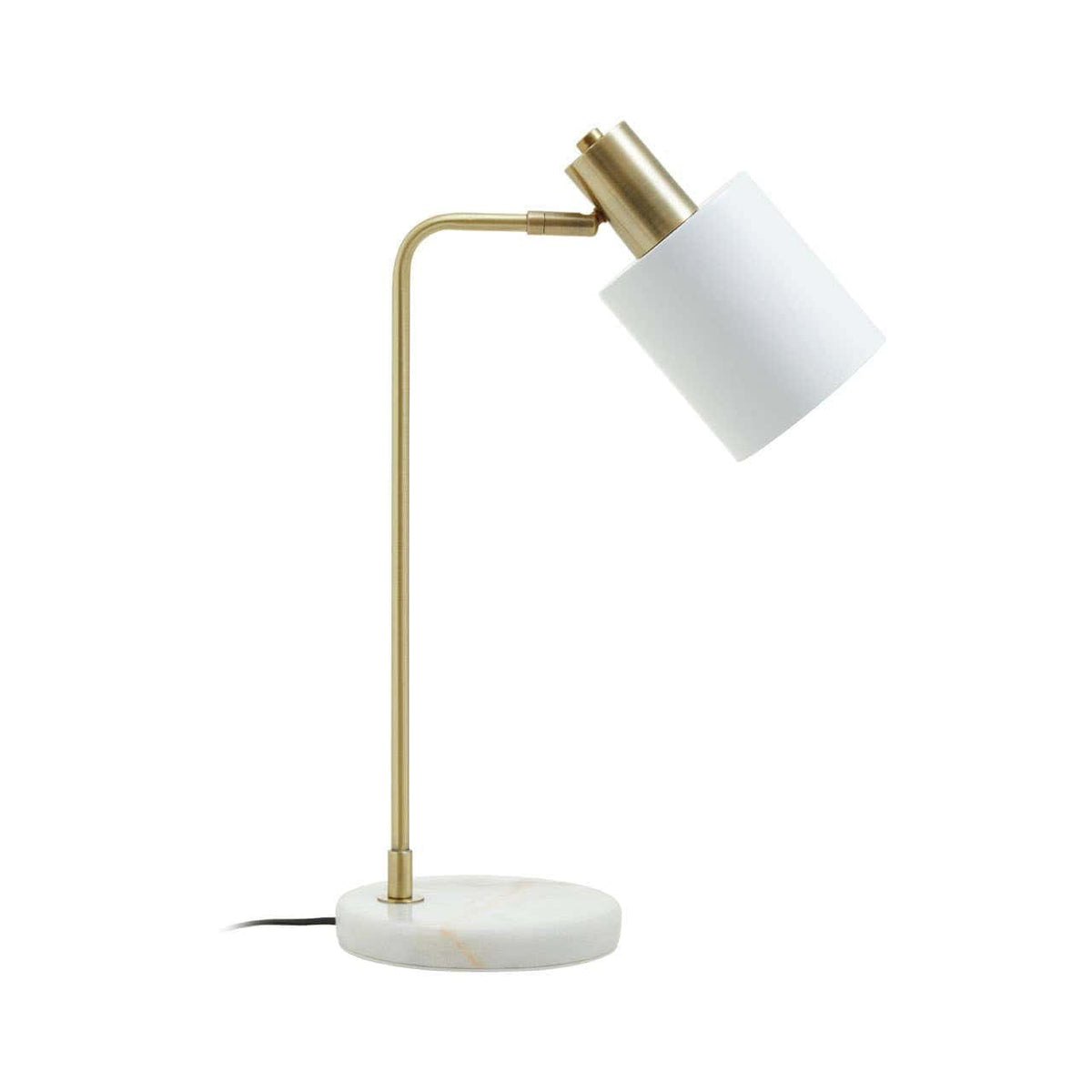 Hamilton Interiors Lighting Newton White Shade Desk Lamp House of Isabella UK