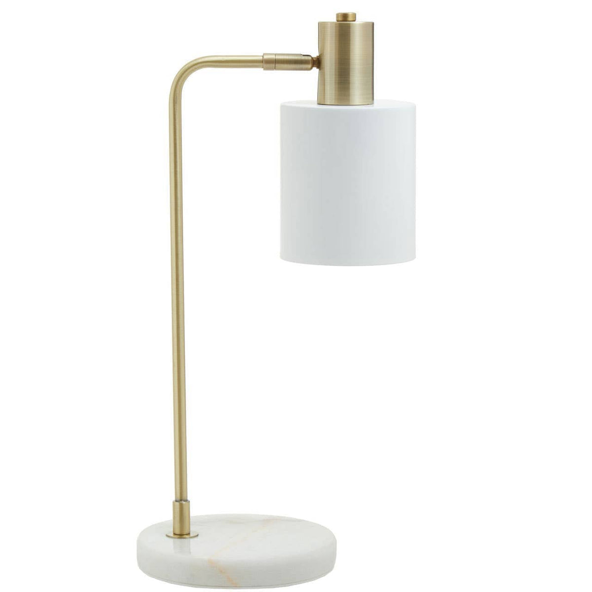 Hamilton Interiors Lighting Newton White Shade Desk Lamp House of Isabella UK