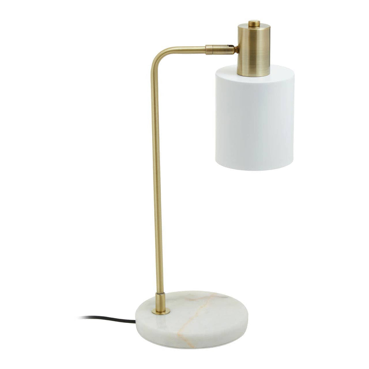 Hamilton Interiors Lighting Newton White Shade Desk Lamp House of Isabella UK