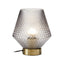 Hamilton Interiors Lighting Noble Grey Smoked Glass Table Lamp House of Isabella UK