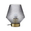 Hamilton Interiors Lighting Noble Grey Smoked Glass Table Lamp House of Isabella UK