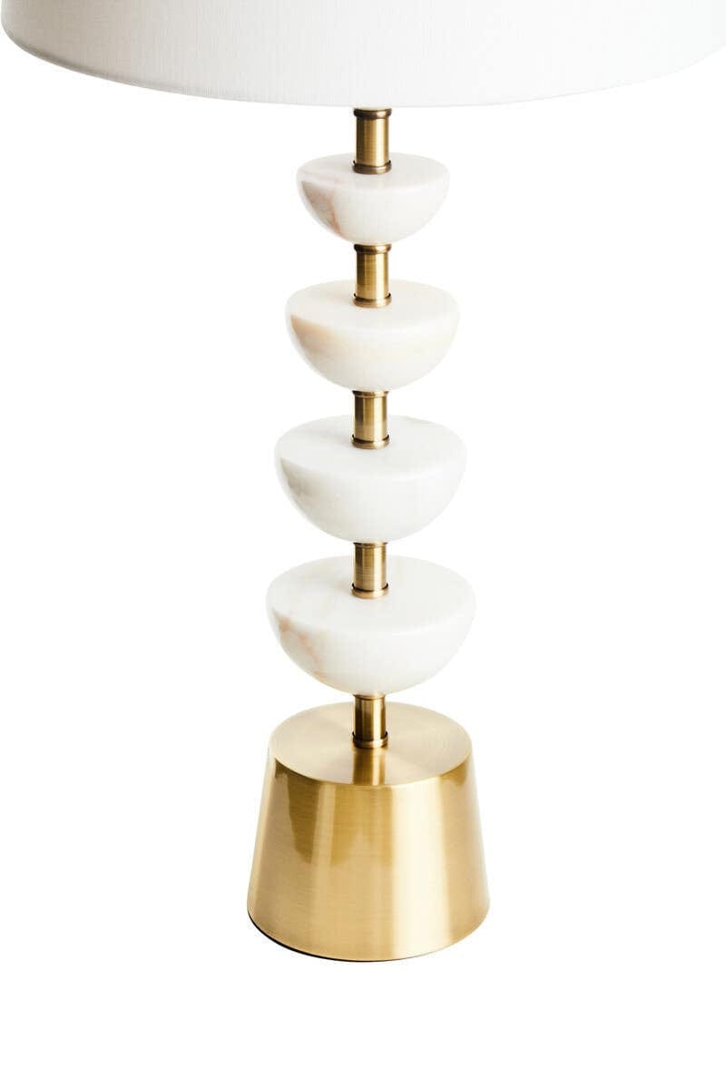 Hamilton Interiors Lighting Ocala White Table Lamp House of Isabella UK