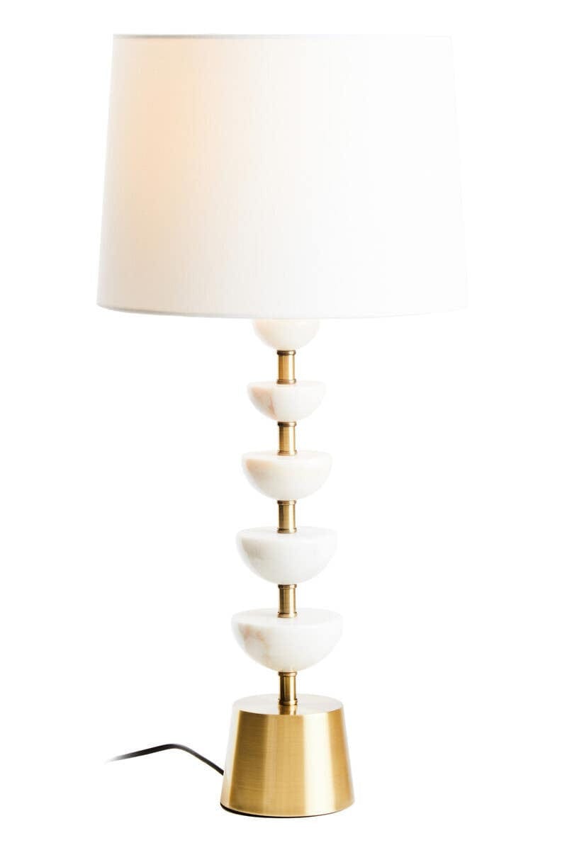Hamilton Interiors Lighting Ocala White Table Lamp House of Isabella UK