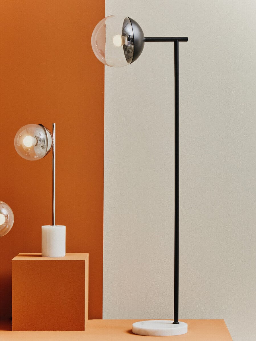 Hamilton Interiors Lighting Revive Black Finish Floor Lamp House of Isabella UK