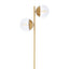 Hamilton Interiors Lighting Revive Two Light Gold Finish Floor Lamp House of Isabella UK