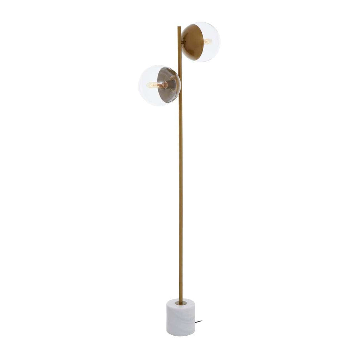 Hamilton Interiors Lighting Revive Two Light Gold Finish Floor Lamp House of Isabella UK