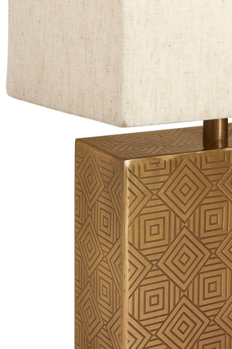 Hamilton Interiors Lighting Savoy Gold Finish and Marble Base Table Lamp House of Isabella UK