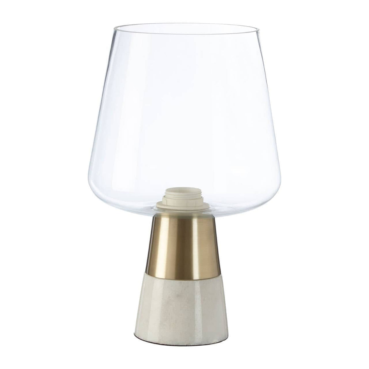 Hamilton Interiors Lighting Sebah Table Lamp with Marble Base and Glass Shade House of Isabella UK