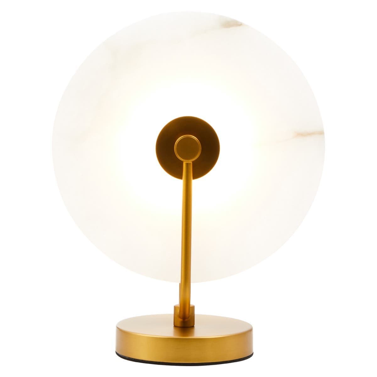 Hamilton Interiors Lighting Waldorf White Marble And Gold Finish Table Lamp House of Isabella UK