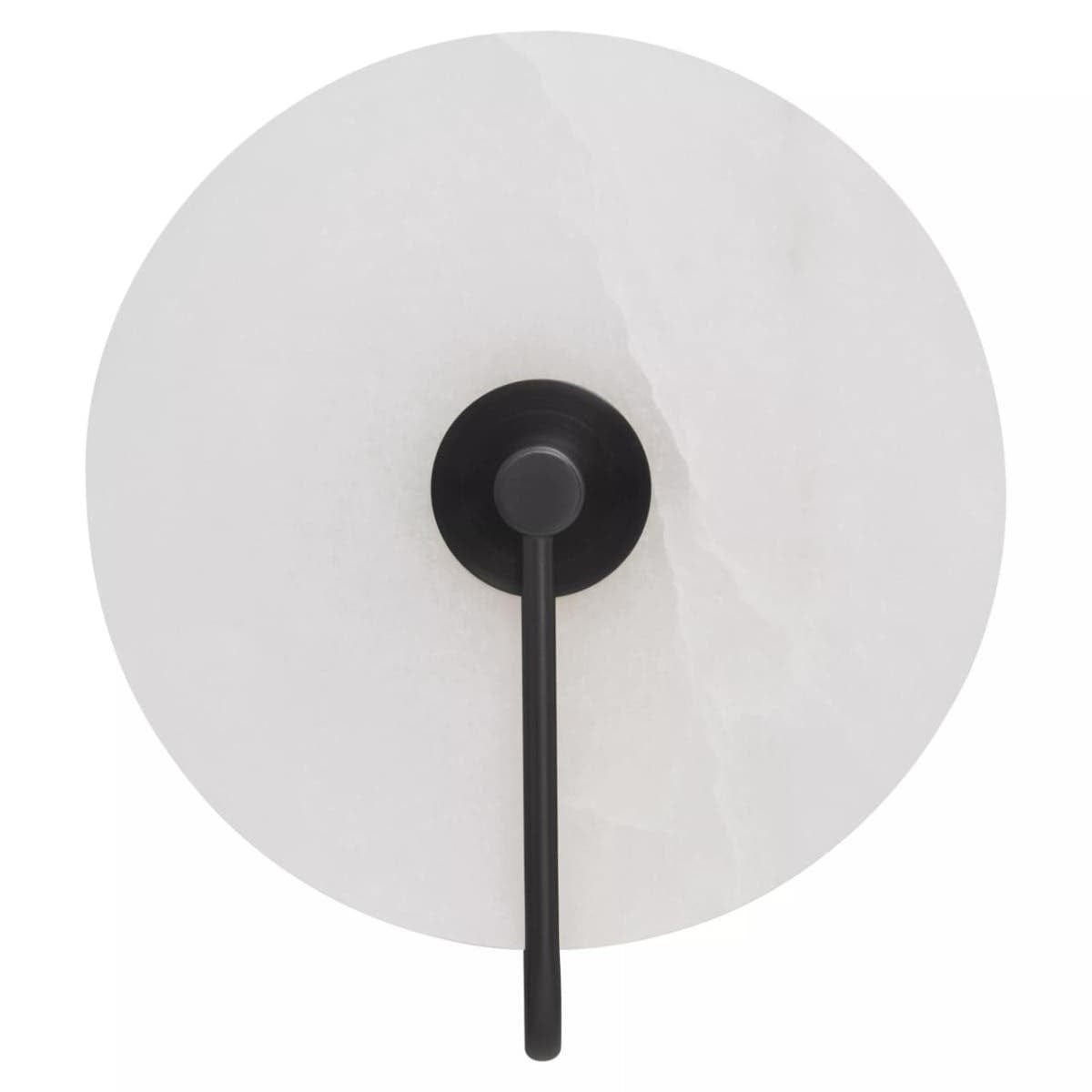 Hamilton Interiors Lighting Waldorf White Marble Wall Light with Black Accent House of Isabella UK
