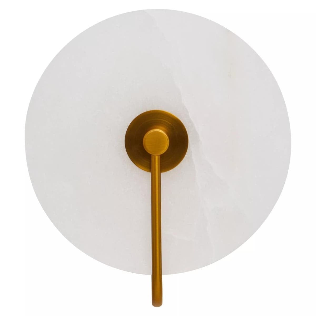 Hamilton Interiors Lighting Waldorf White Marble Wall Light with Gold Accent House of Isabella UK
