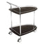 Hamilton Interiors Living Adam Black Tempered Glass Serving Trolley House of Isabella UK