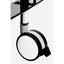 Hamilton Interiors Living Adam Black Tempered Glass Serving Trolley House of Isabella UK