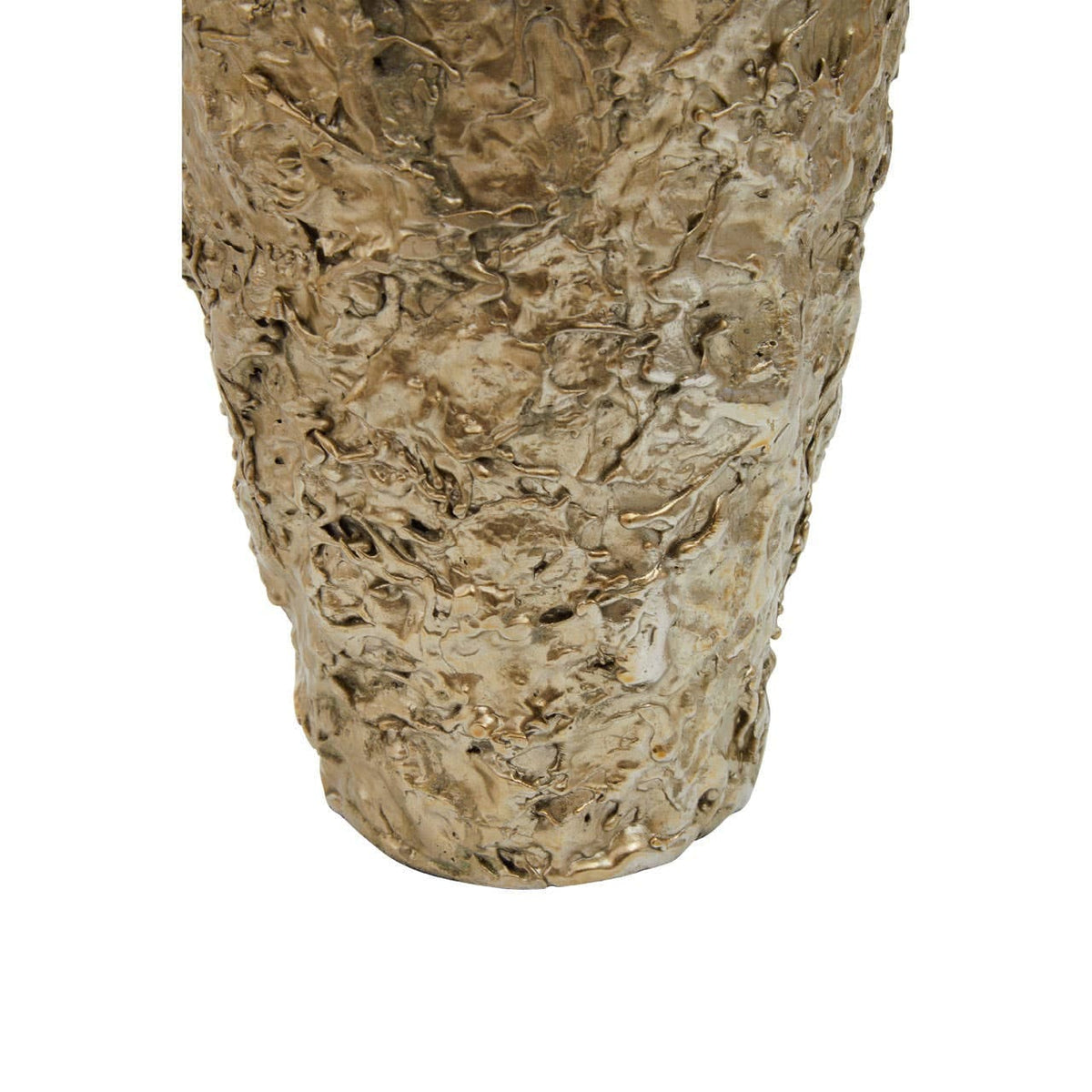 Hamilton Interiors Living Akola Gold Textured Small Metal Vase House of Isabella UK