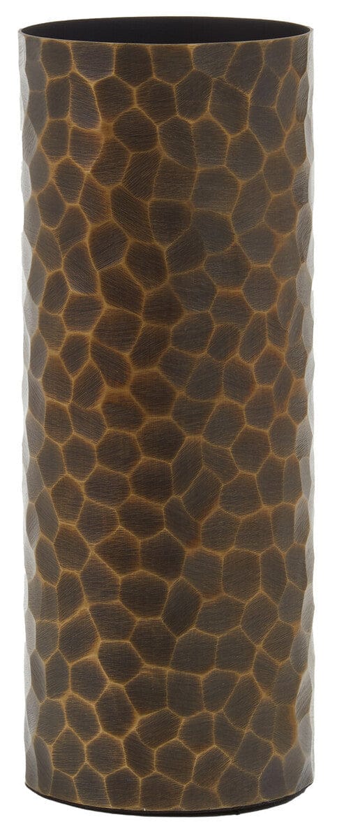 Hamilton Interiors Living Akola Large Antique Gold Metal Vase House of Isabella UK