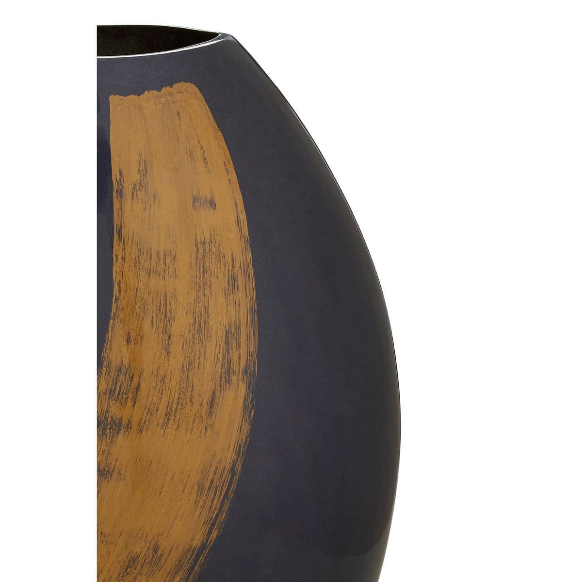 Hamilton Interiors Living Alma Blue And Gold Large Vase House of Isabella UK