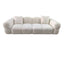Hamilton Interiors Living Anglet Cream Textured Fabric Large 3 Seater Sofa House of Isabella UK