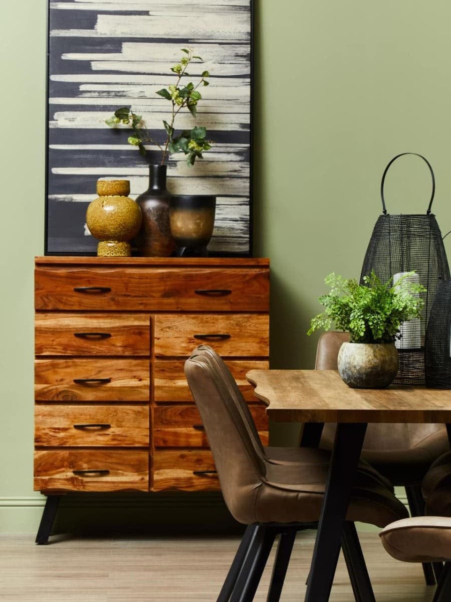 Hamilton Interiors Living Arlo Large Wooden Ombre Vase House of Isabella UK