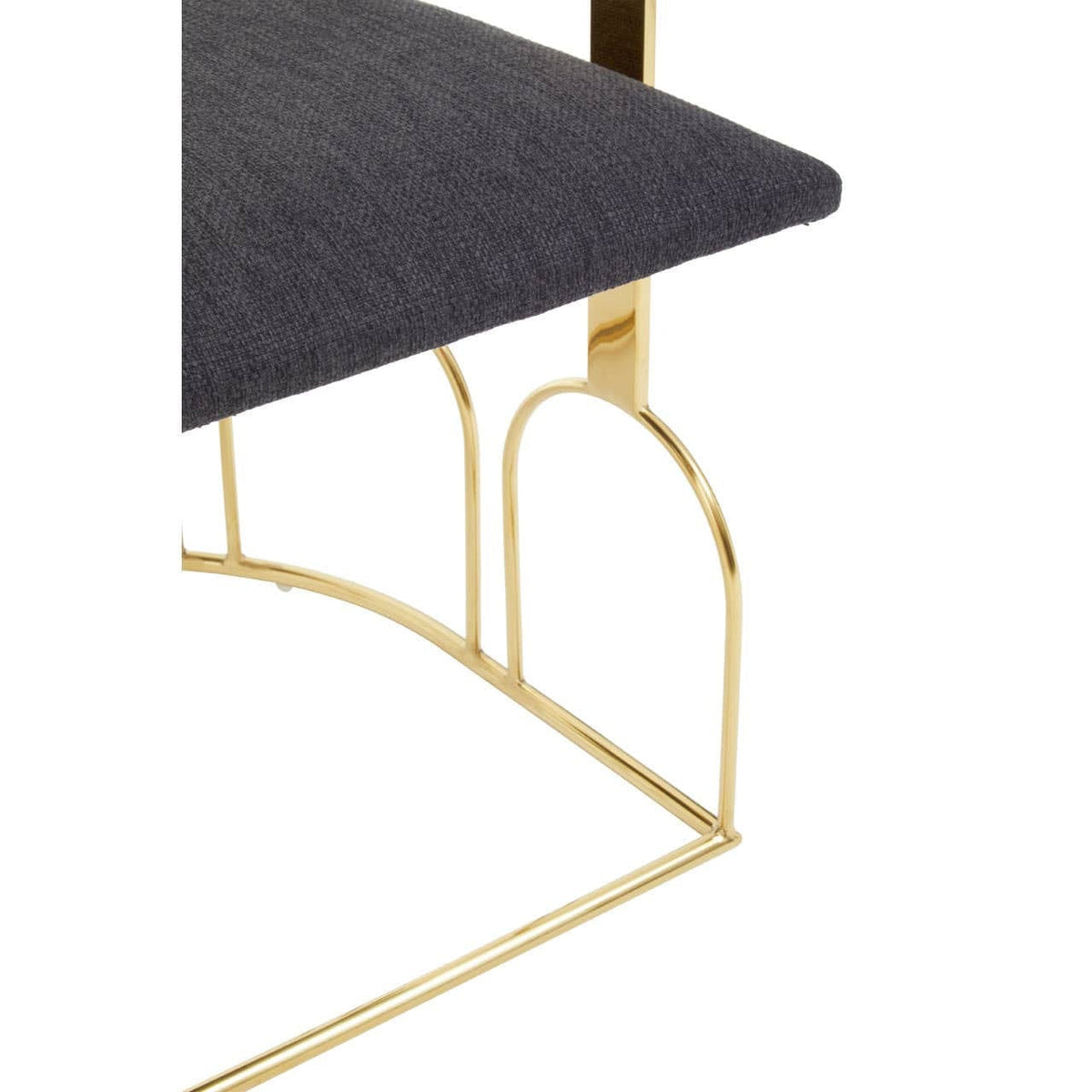 Hamilton Interiors Living Azalea Black Dining Chair with Gold Frame House of Isabella UK