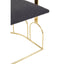 Hamilton Interiors Living Azalea Black Dining Chair with Gold Frame House of Isabella UK