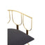 Hamilton Interiors Living Azalea Black Dining Chair with Gold Frame House of Isabella UK
