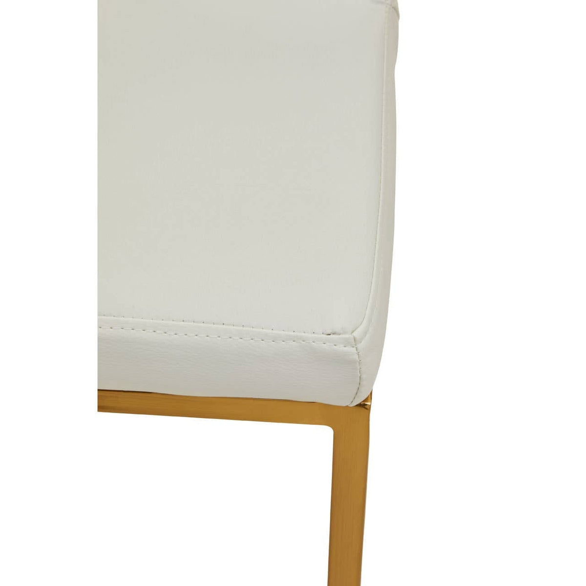 Hamilton Interiors Living Baina White And Gold Finish Bar Chair House of Isabella UK