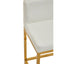 Hamilton Interiors Living Baina White And Gold Finish Bar Chair House of Isabella UK