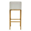 Hamilton Interiors Living Baina White And Gold Finish Bar Chair House of Isabella UK