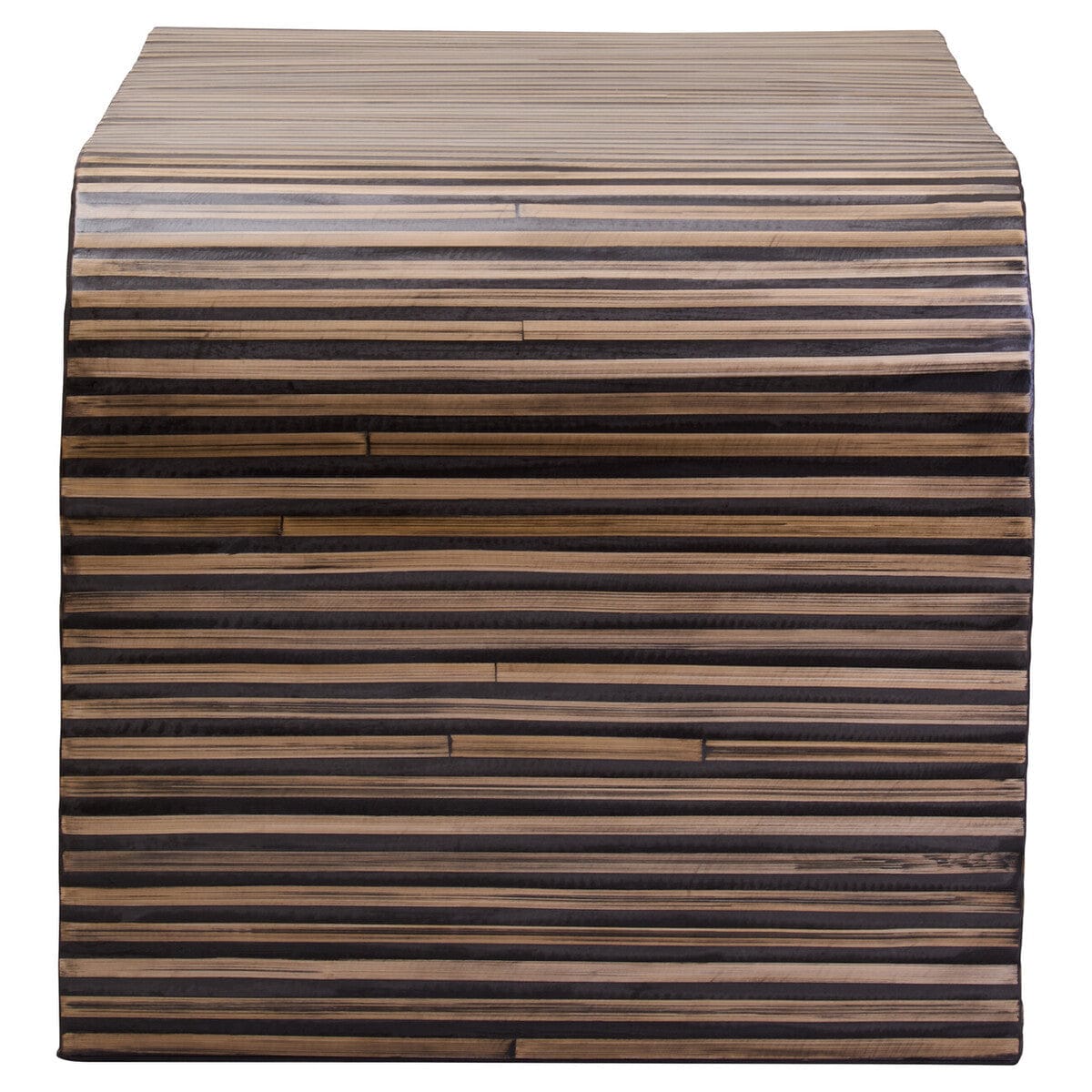 Hamilton Interiors Living Bambusa Bamboo Inlay Curved Coffee Table House of Isabella UK
