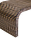 Hamilton Interiors Living Bambusa Bamboo Inlay Curved Coffee Table House of Isabella UK