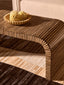 Hamilton Interiors Living Bambusa Bamboo Inlay Curved Coffee Table House of Isabella UK