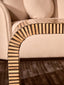 Hamilton Interiors Living Bambusa Bamboo Inlay Curved Coffee Table House of Isabella UK