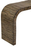 Hamilton Interiors Living Bambusa Bamboo Inlay Curved Console Table House of Isabella UK