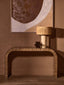 Hamilton Interiors Living Bambusa Bamboo Inlay Curved Console Table House of Isabella UK